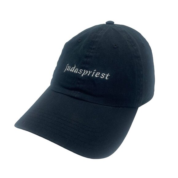 Judas Priest Hat Adult Strapback Black Script Cap - Picture 2 of 5